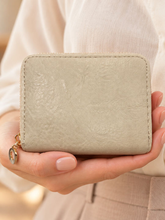 Small Beige Women's Coin Purse