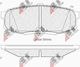 Спирачни накладки Toyota Landcruiser 08 Задни V8 0446660120