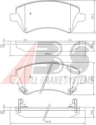 Front Brake Pads Toyota Corolla 02 23766.18.0