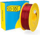 PCTG 3D Printer Filament 1.75mm Transparent Red 1kg