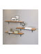 Versa Wandregale in Pine Oak (3 Stk.) 80x19x17 cm