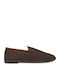 Suede Women's Loafers in Brown