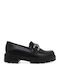 Leather Women's Loafers in Black