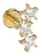 Single Earring in Gold-Plated Silver