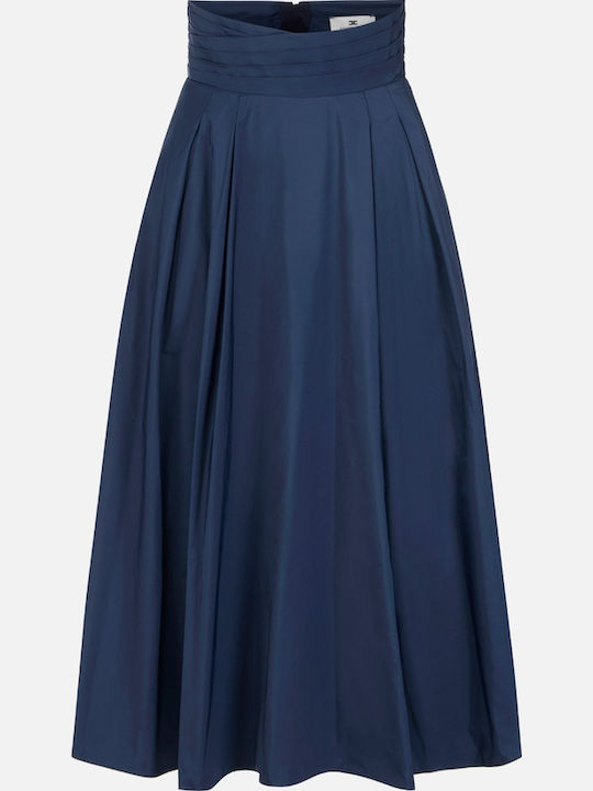 Elisabetta Franchi Fustă din Satin Albastru