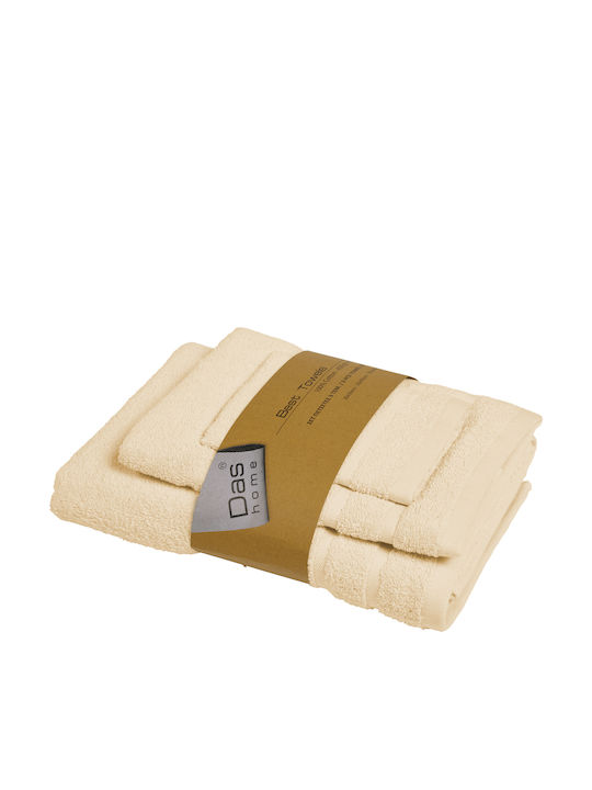Das Home Best Best Body Towel 30xcm Cream 3pcs ...