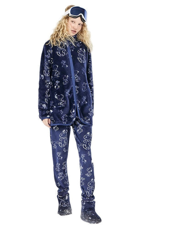 Gisela Winter Women's Dark Blue Robe