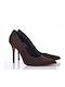 Wildleder-Pumps Braun