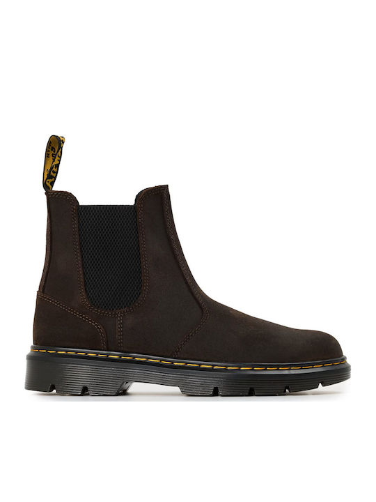 Dr. Martens Leather Chelsea Boots Brown