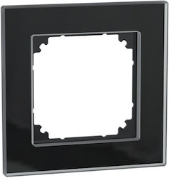 Рамка M-elegance Glass за 1 Позиция Onyx Black Merten 489103 Schneider Electric 489103