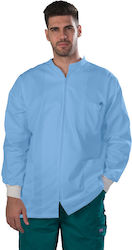 Anta Uniforms Sacou Medical Bărbătesc Albastru Deschis din Bumbac și Poliester Anta Uniforms Sacou Medical Bărbătesc Albastru Deschis din Bumbac și Poliester