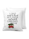 I Just Want To Drink Hot Cocoa Watch Christmas Movies Mini Cooper Sofa Cushion 40x40cm Filling Included