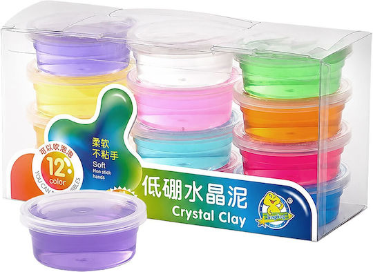 Χλαπάτσα Slime Βαζάκι Διάφανο 40g Toymarkt 913734 12 Τεμ
