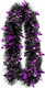 Halloween Dekorative Girlande Schwarz Purple Bats 2 m