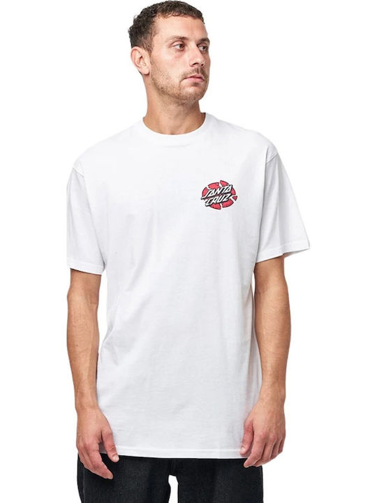 Santa Cruz Grabke Exploding Dot T-shirt White SCA-TEE-13938