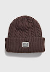 Funky Buddha Beanie Men's Knitted Beanie in Brown