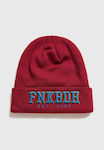 Funky Buddha Men's Knitted Beanie in Red