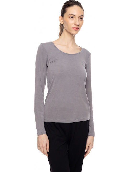 Pink Label Long Sleeve Wool Grey Women's Unders...