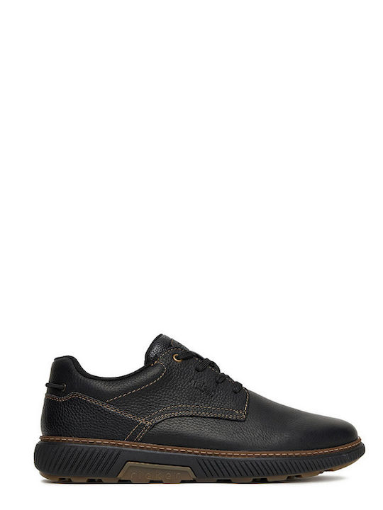 Anatomic Black Leather Men's Casual Shoes