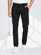 Men's Stretch Trousers with Straight Leg Black