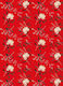 Pictura Ruled Notebook A5 Red Flowers Red