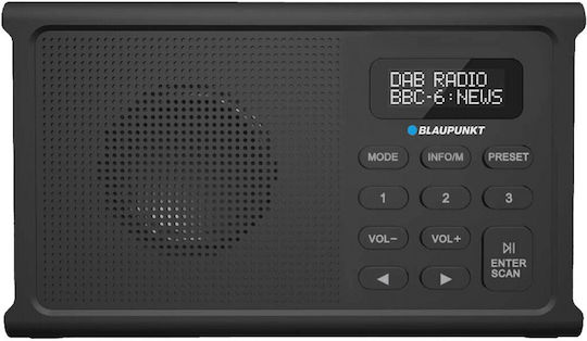 Blaupunkt DR3BK Tragbares DAB-Batterieradio Schwarz