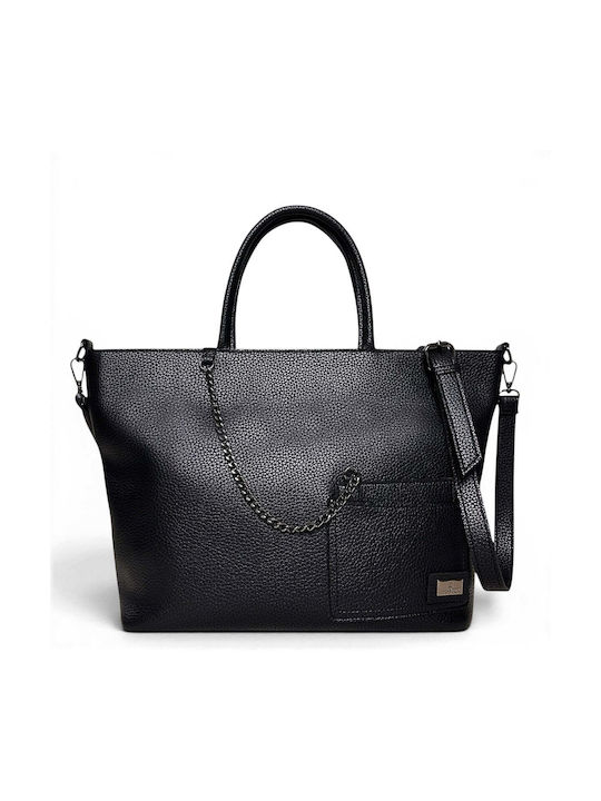 Γυναικεία Τσάντα Ώμου Maxi Tote Noir Μαύρο