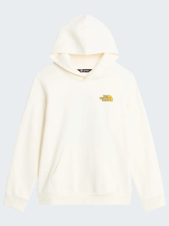 Kids Hooded Sweatshirt With Pockets White Teen