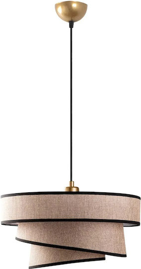 Opviq Stage Chandelier Висяща Кафява Лампа с Фасунга E27 10x10x30 см
