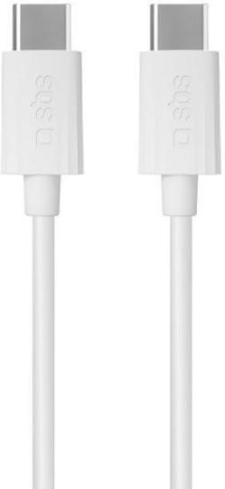 Sbs Tecabletcc6015wgrs Usb Type-c Cable 1.5 M 60 W White – Greatstore
