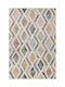 Conceptum Hypnose Rutschfester rechteckiger Baumwollteppich Multicolor 80x120 cm