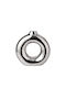 Marhome Decorative Ceramic Vase Circle With Hole Silver W25.5xH25.5cm
