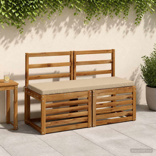 vidaXL Pernă De Bancă De Grădină Soest Culoare Bej 2 Bucăți 40x110 Cm