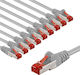 Goobay S/FTP Cat.6 (Gigabit) Καλώδιο Δικτύου Ethernet 3m Γκρι