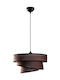 Opviq Stage Kronleuchter Hängelampe Braun mit E27-Fassung 10x40x30 cm