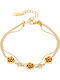 Art Collection Women's Gold-Plated Steel Bracelet