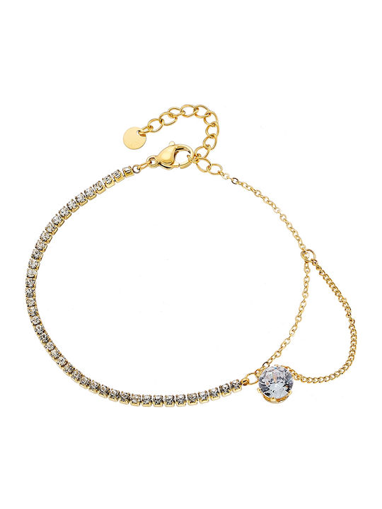 Art Collection Women's Gold-Plated Steel Bracelet
