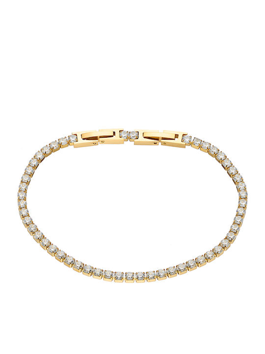 Art Collection Women's Gold-Plated Steel Bracelet