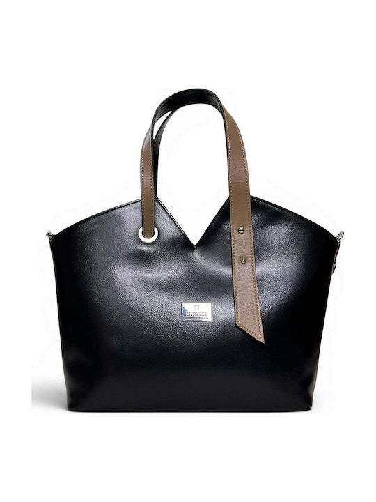 Γυναικεία Τσάντα Ώμου Triangle Tote Mokka Μαύρο