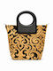Cassandra Damen-Tote-Tasche Schwarz / Gold