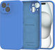 Калъф за iPhone 15 Spacecase Silicone Mag Case Силиконов MagSafe Син 5905719142704