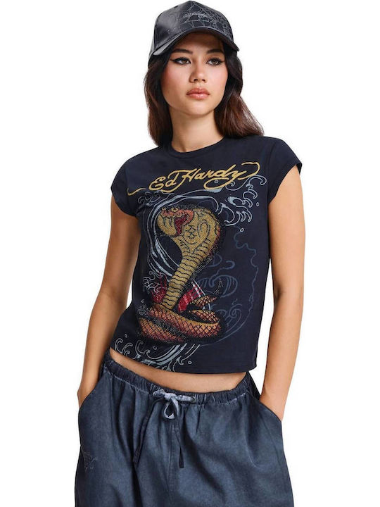 Ed Hardy Дамска тениска Black