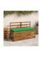 vidaXL Pernă De Bancă De Grădină Soest Verde 2 Bucăți 40x120 Cm