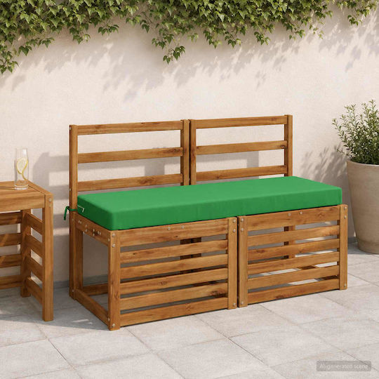 vidaXL Pernă De Bancă De Grădină Soest Verde 2 Bucăți 40x120 Cm