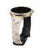 Каишка от силикон Concave Flower в два цвята за Garmin Venu 2 Plus Starlight Black