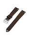 Λουράκι Vegan Leather Cowhide Texture Garmin Vivoactive 5 Dark Brown