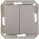 Vilma Recessed Wall Switch with Gray Frame