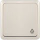 Vilma 1-Way Recessed Wall Switch with Frame White