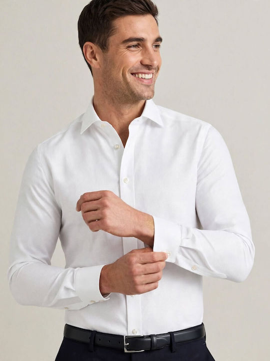 Camicissima Baumwollhemd Slim Fit Weiß