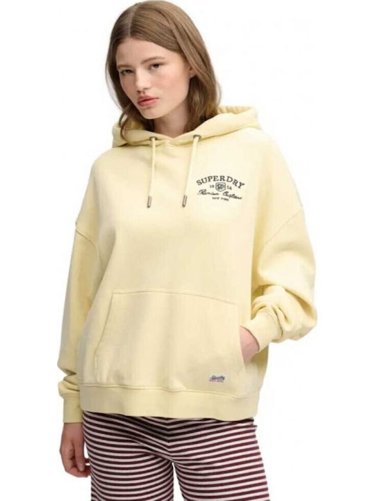 Superdry Luxe Women's Yellow Hooded Sweatshirt